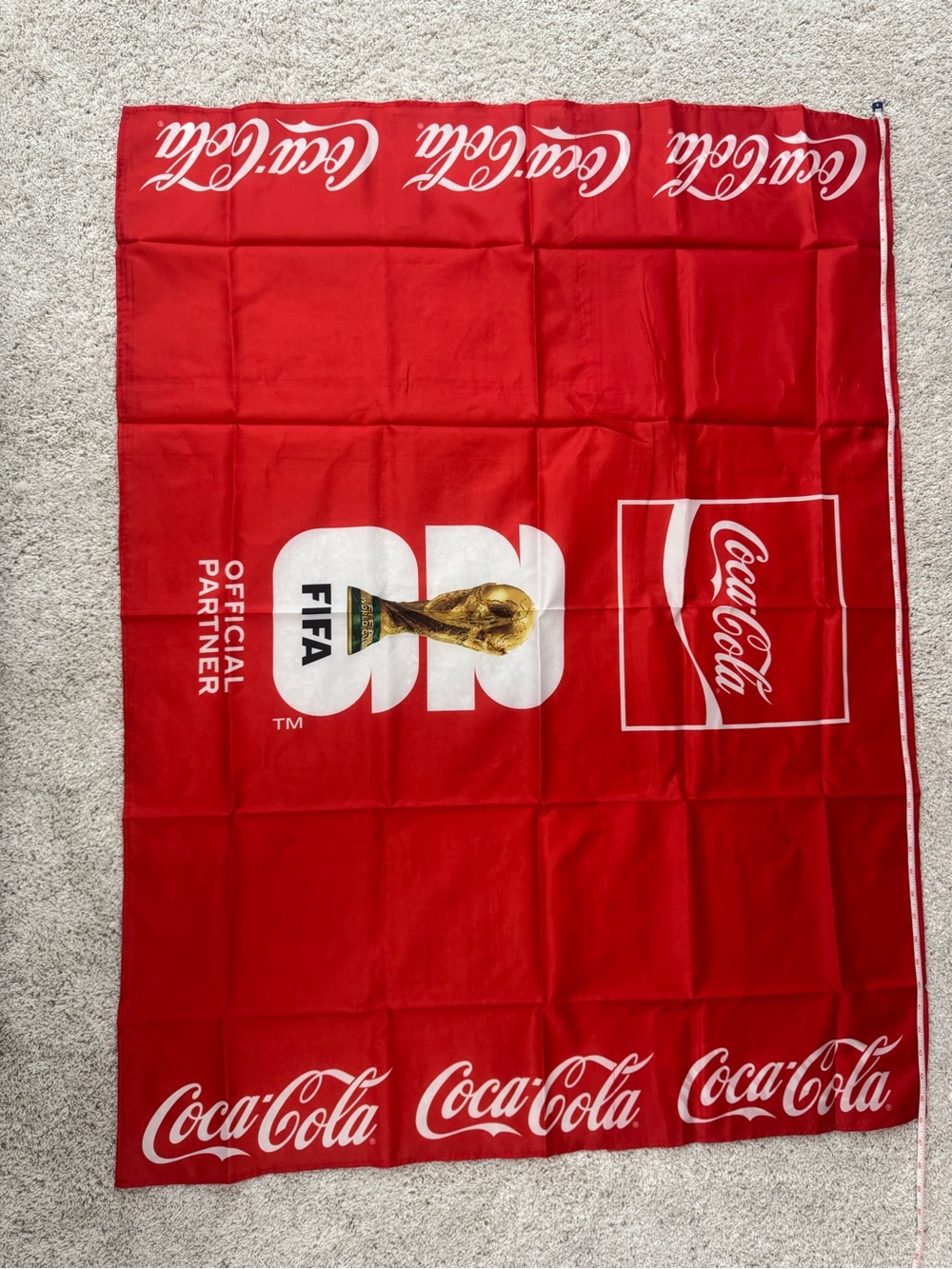 Red FIFA World Cup Banner Flag